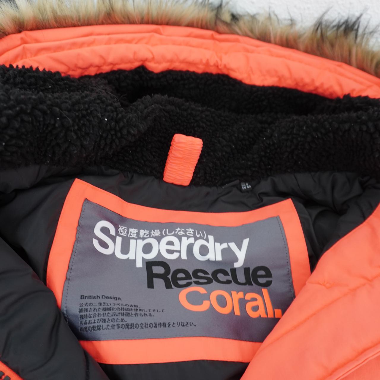 Women's Parka Superdry. Orange. L. Used. Good