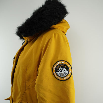 Women's Parka Superdry. Yellow. L. Used. Good