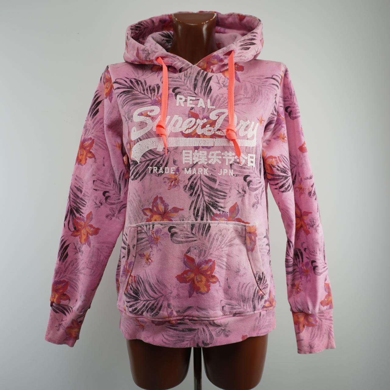 Women's Hoodie Superdry. Pink. L. Used. Satisfactory