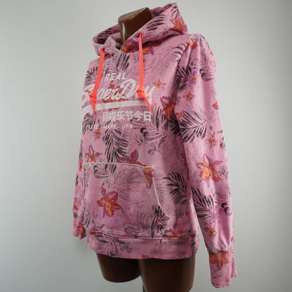 Women's Hoodie Superdry. Pink. L. Used. Satisfactory