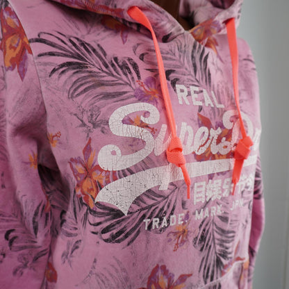 Women's Hoodie Superdry. Pink. L. Used. Satisfactory