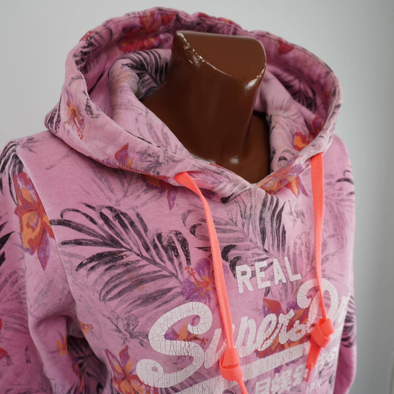 Women's Hoodie Superdry. Pink. L. Used. Satisfactory