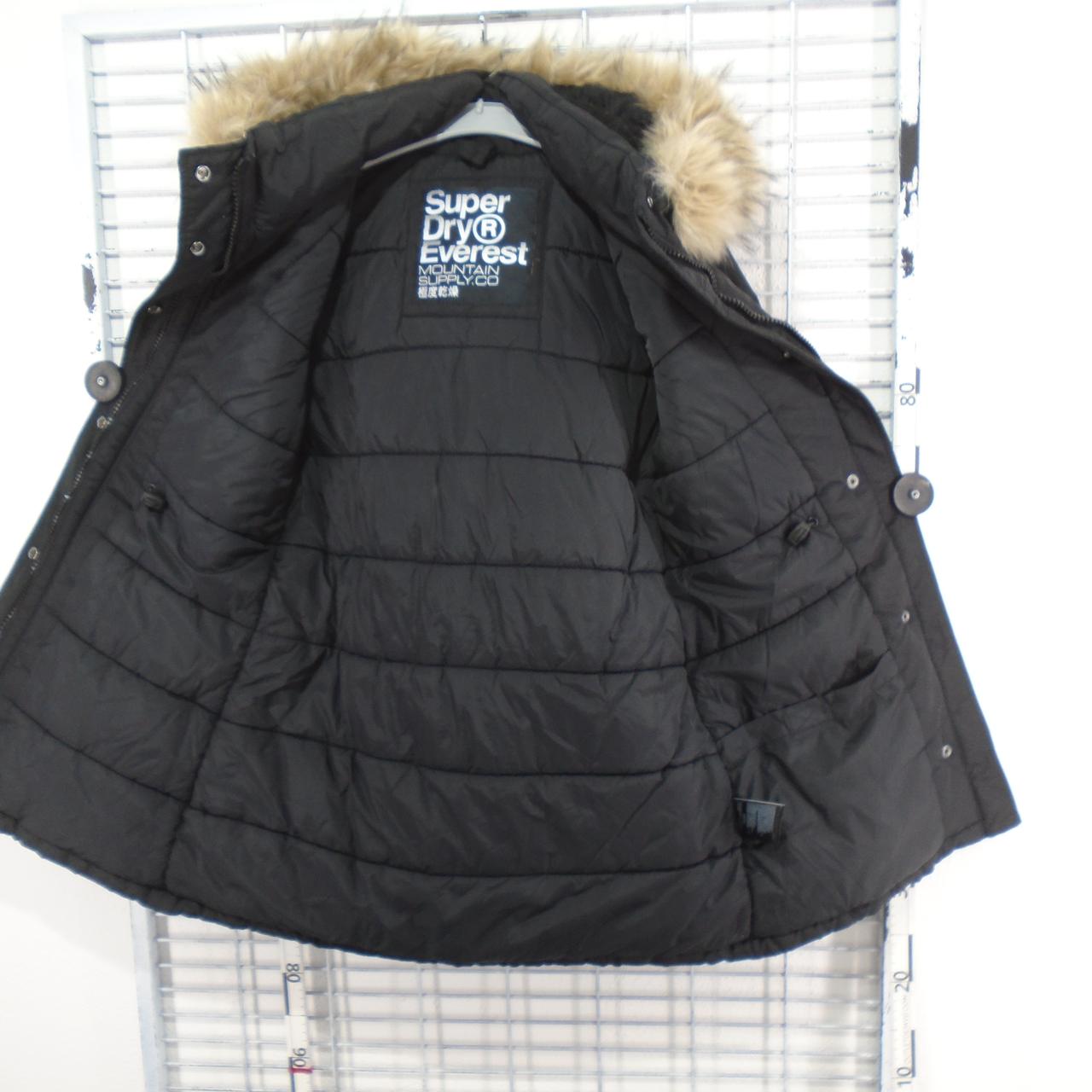 Women's Parka Superdry. Black. M. Used. Very good