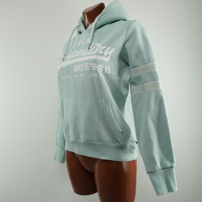 Women's Hoodie Superdry. Blue. L. Used. Satisfactory