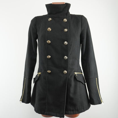 Women's Coat Zara. Black. S. Used. Good