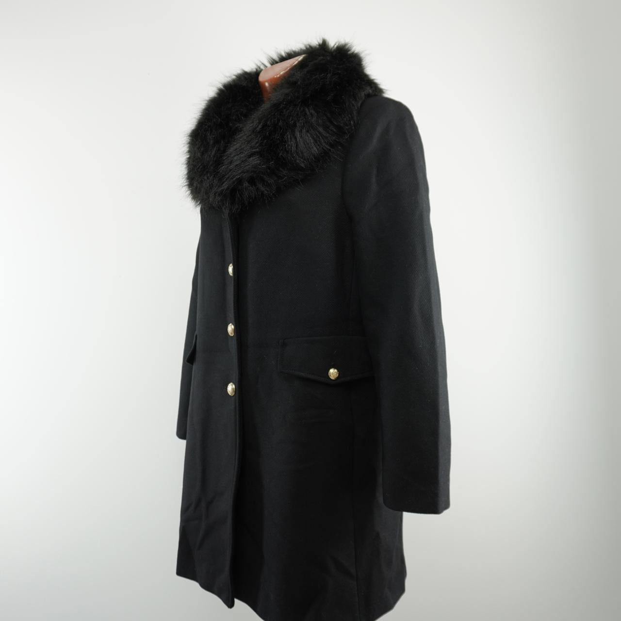 Women's Coat Zara. Black. L. Used. Good