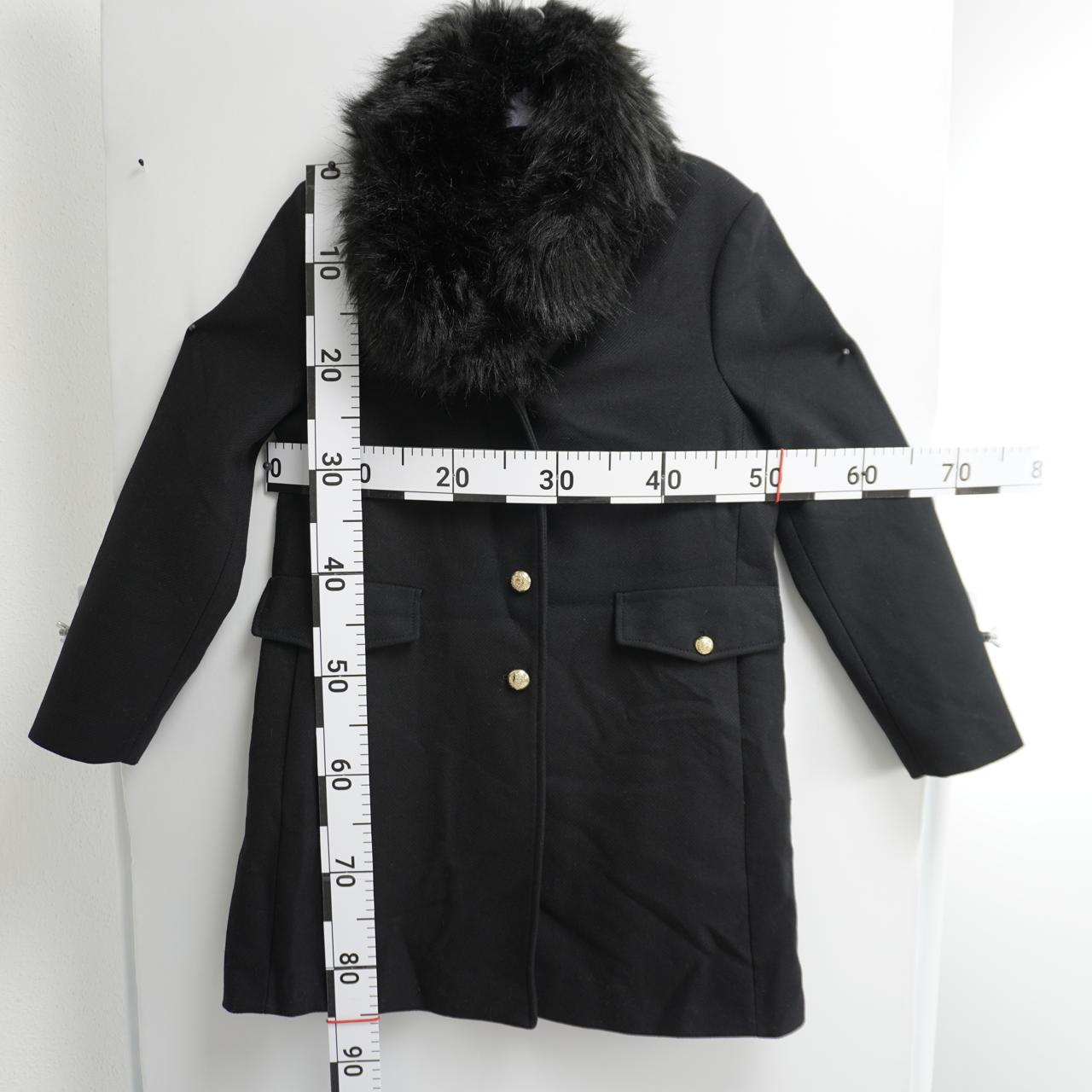 Women's Coat Zara. Black. L. Used. Good