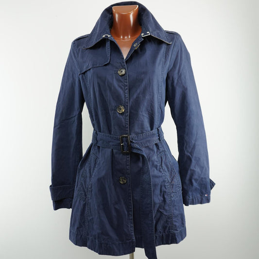 Women's Coat Tommy Hilfiger. Dark blue. L. Used. Good