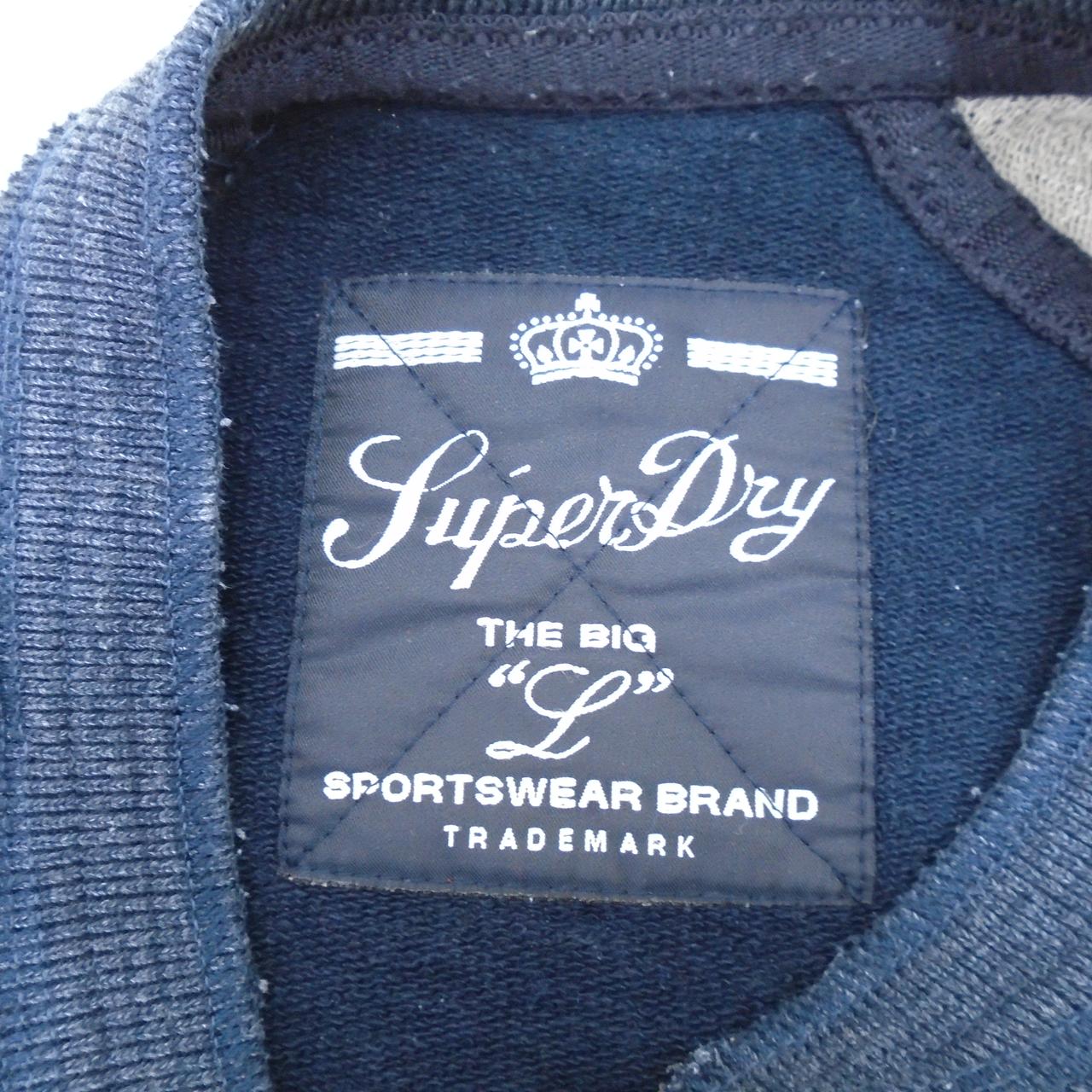 Men's Sweatshirt Superdry. Blue. L. Used. Good