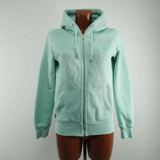 Women's Hoodie Superdry. Green. M. Used. Good