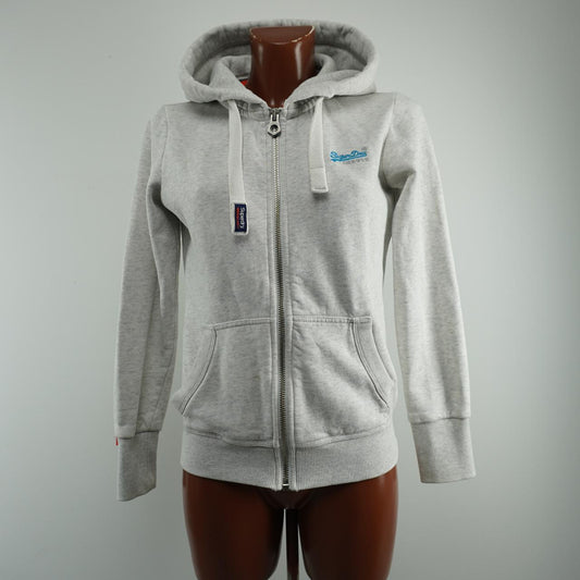 Women's Hoodie Superdry. Grey. XS. Used. Good