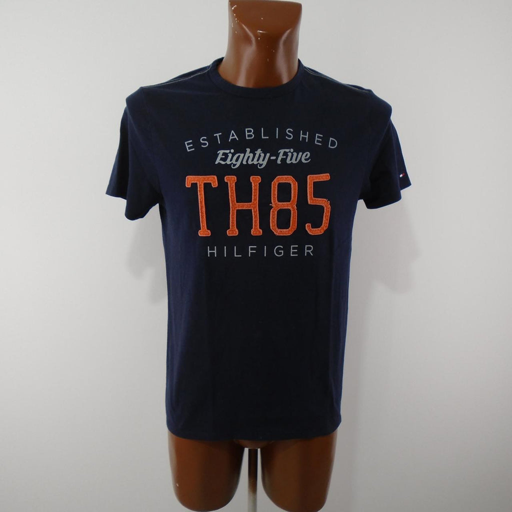 Men's T-Shirt Tommy Hilfiger. Dark blue. S. Used. Good