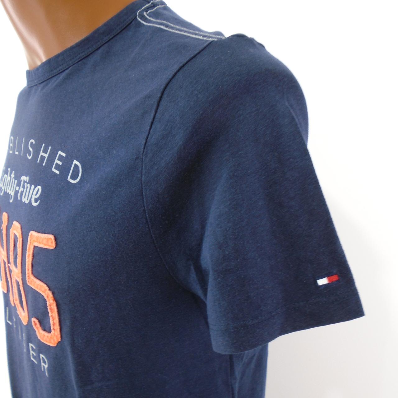 Men's T-Shirt Tommy Hilfiger. Dark blue. S. Used. Good