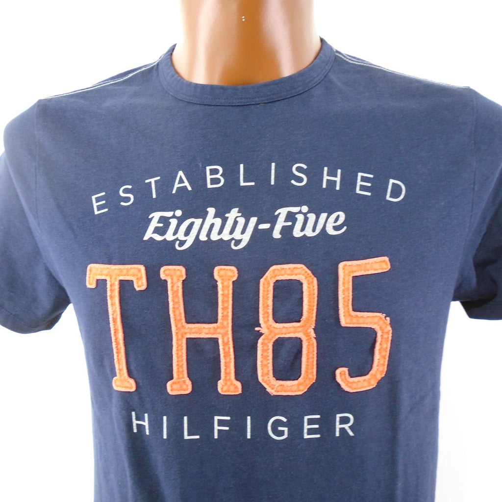 Men's T-Shirt Tommy Hilfiger. Dark blue. S. Used. Good