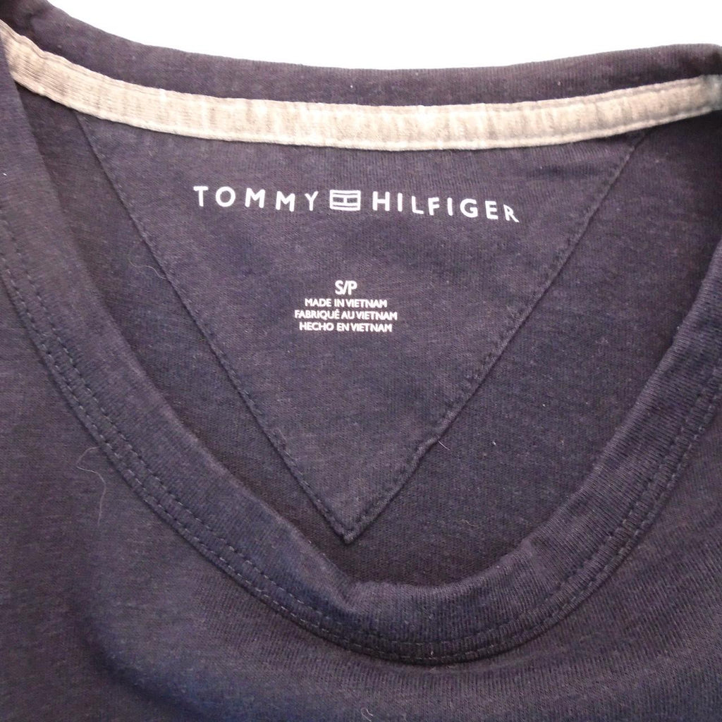 Men's T-Shirt Tommy Hilfiger. Dark blue. S. Used. Good