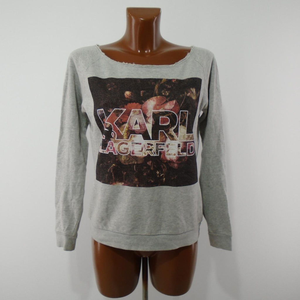 Women's Sweatshirt Karl Lagerfeld. Grey. S. Used. Good