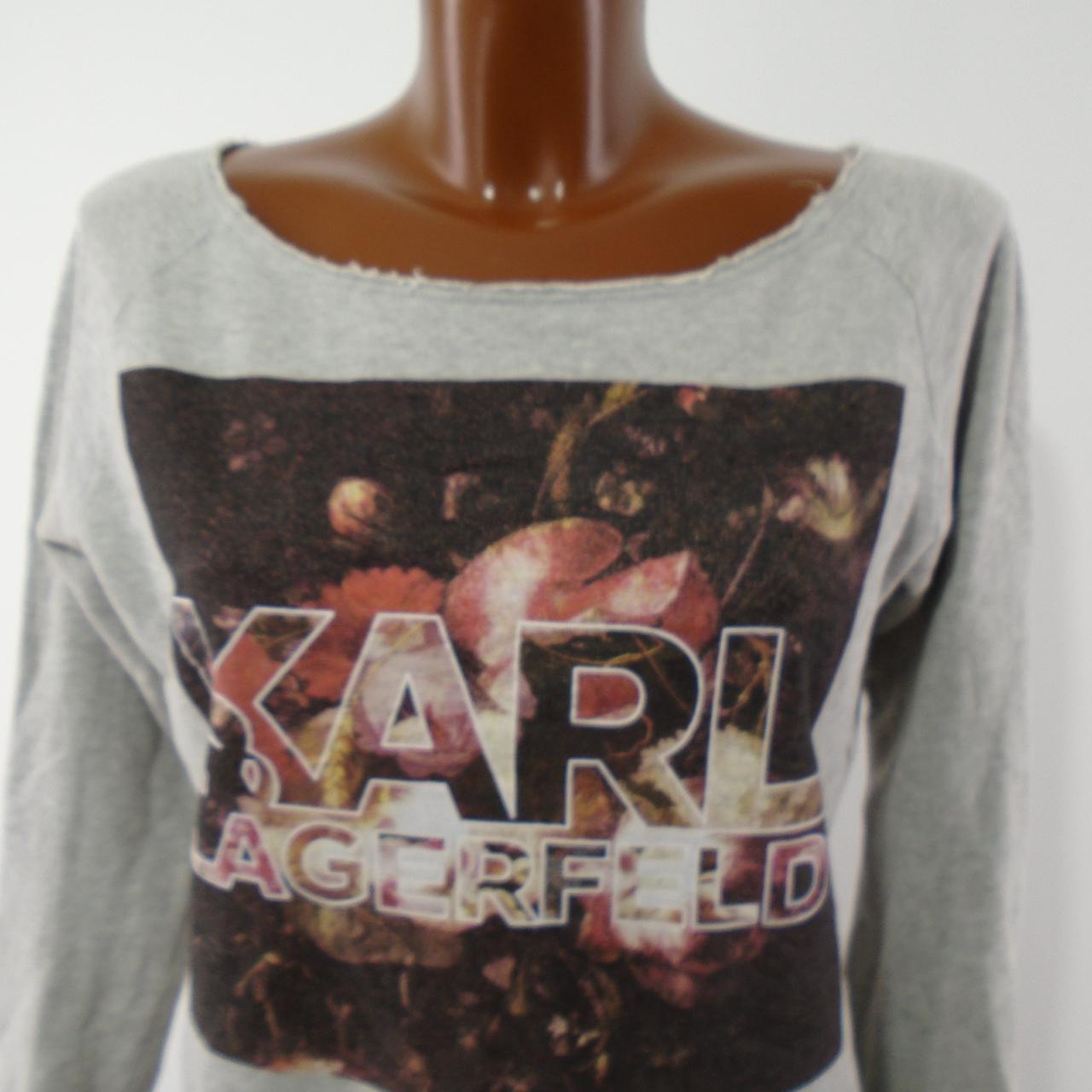 Women's Sweatshirt Karl Lagerfeld. Grey. S. Used. Good