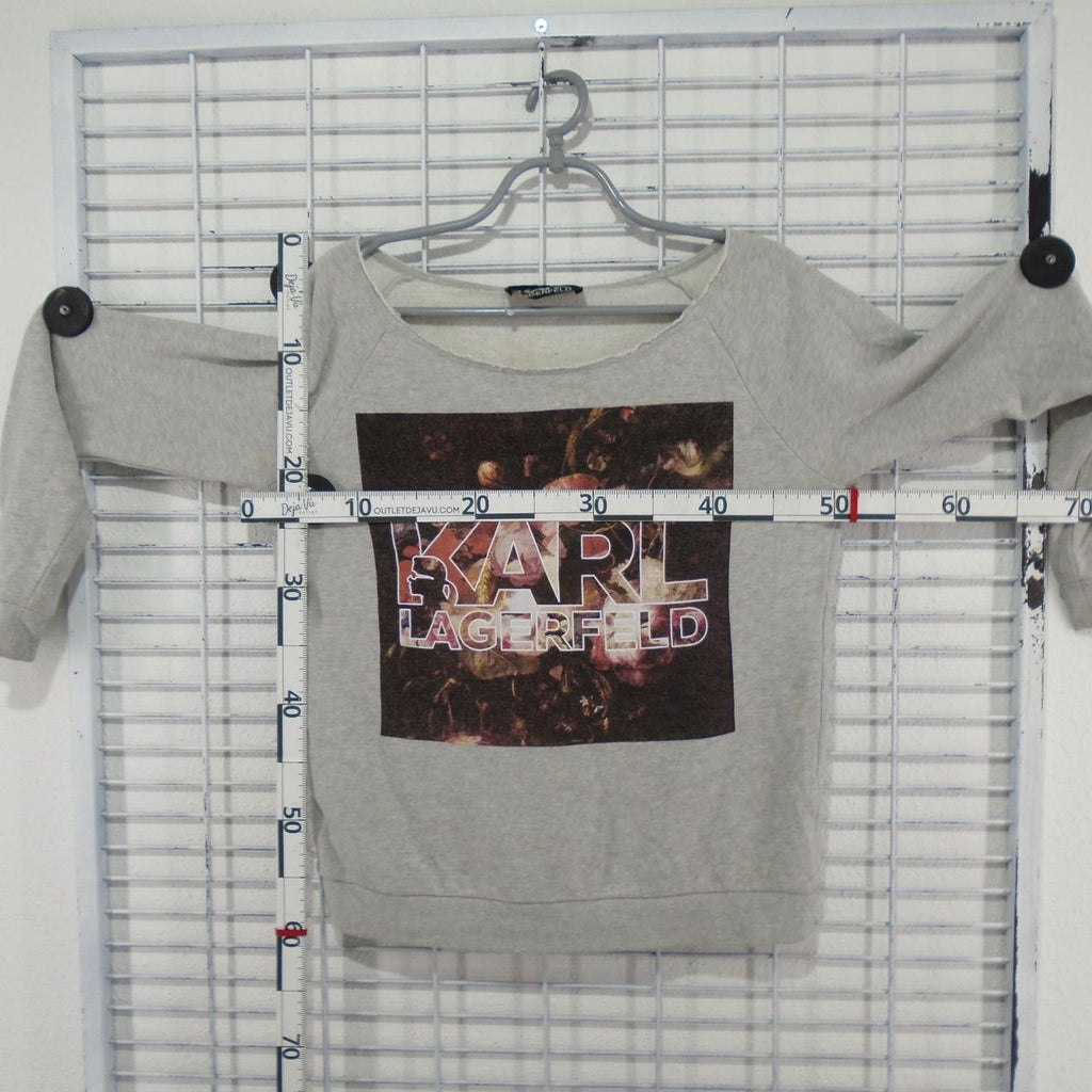Women's Sweatshirt Karl Lagerfeld. Grey. S. Used. Good