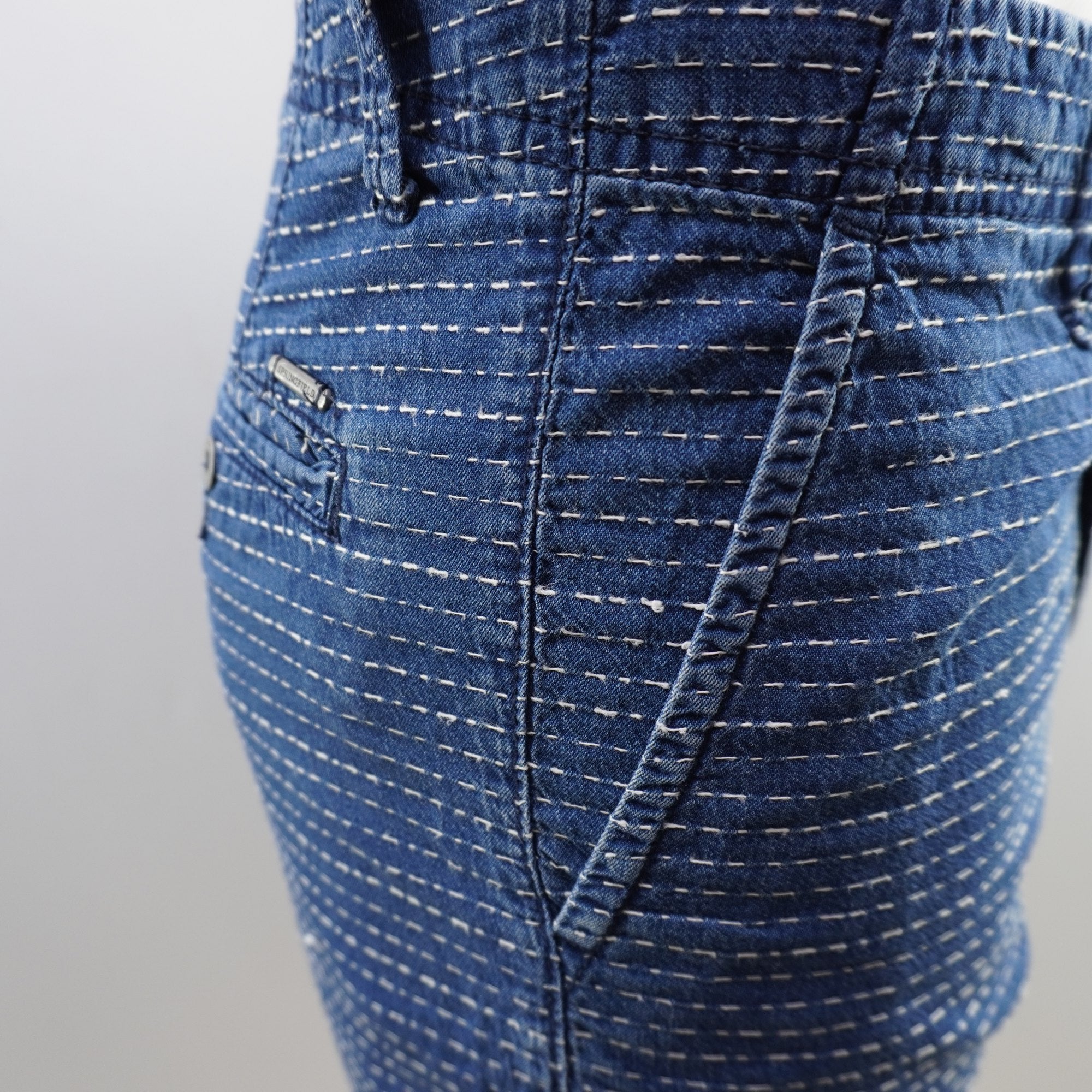 Pantalones Cortos Vaqueros Springfield para Hombre Usados - Azul, S