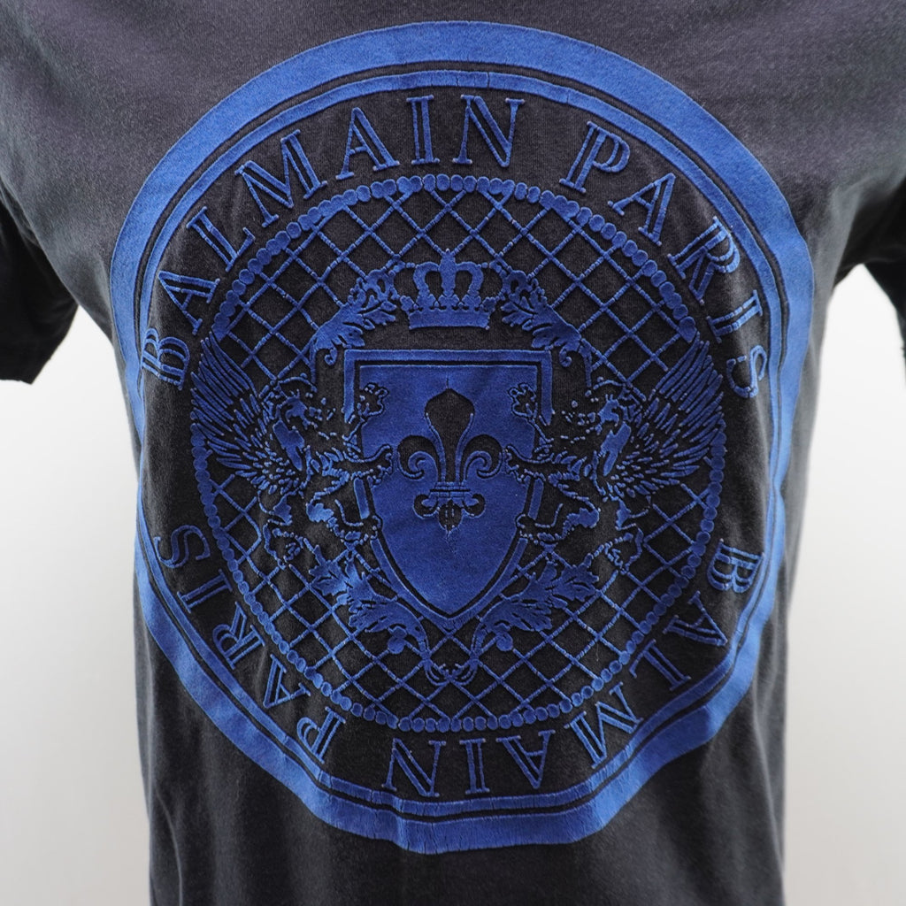 Camiseta de Manga Corta Balmain para Hombre Usada - Negra, M