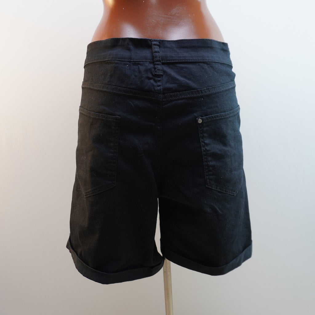 Pantalones Cortos Vaqueros H&M para Mujer Usados - Negro, 4XL