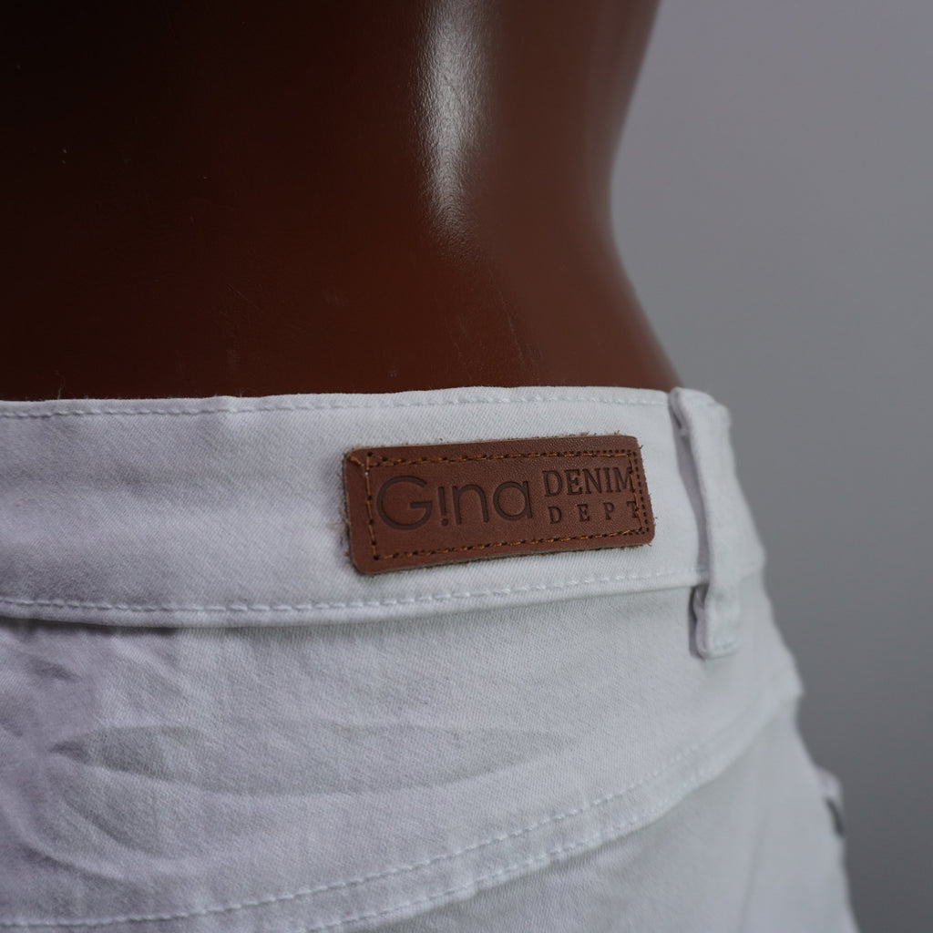 Pantalones Cortos Vaqueros Gina para Mujer Usados - Blanco, XXL