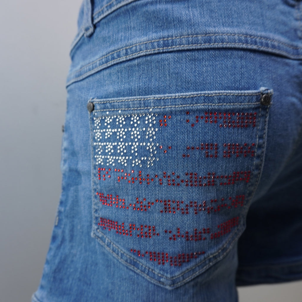 Pantalones Cortos Vaqueros Walk and Talk para Mujer Usados - Azul, XXL