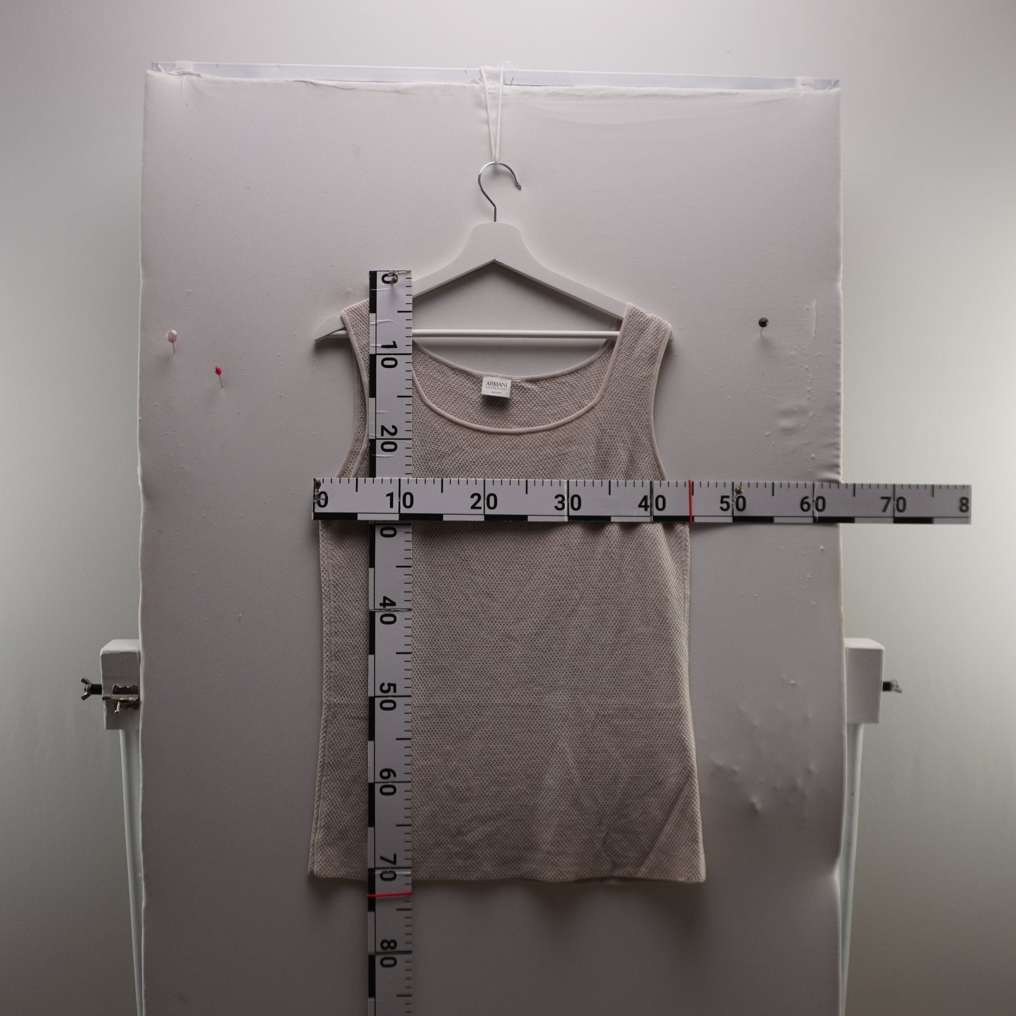 Camiseta de Manga Corta Armani para Mujer Usada - Beige, L
