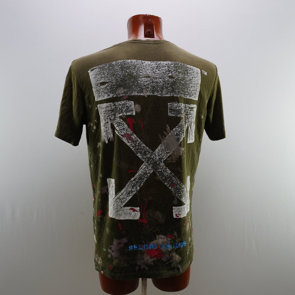 Camiseta Off para Hombre Usada - Corto, Grande (L), Muy Buen Estado