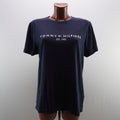 Camiseta de Manga Corta Tommy Hilfiger para Mujer Usada - Azul Marino, L