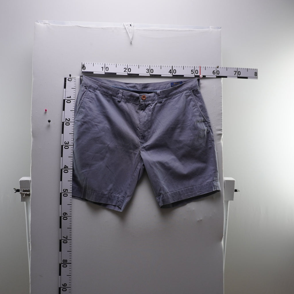 Pantalones Cortos Chinos Ralph Lauren para Hombre - Gris, XL, Usados en Muy Buen Estado