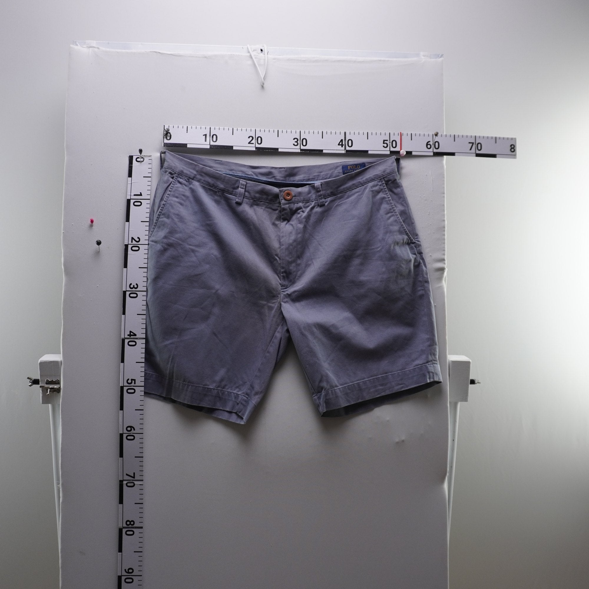 Pantalones Cortos Chinos Ralph Lauren para Hombre - Gris, XL, Usados en Muy Buen Estado