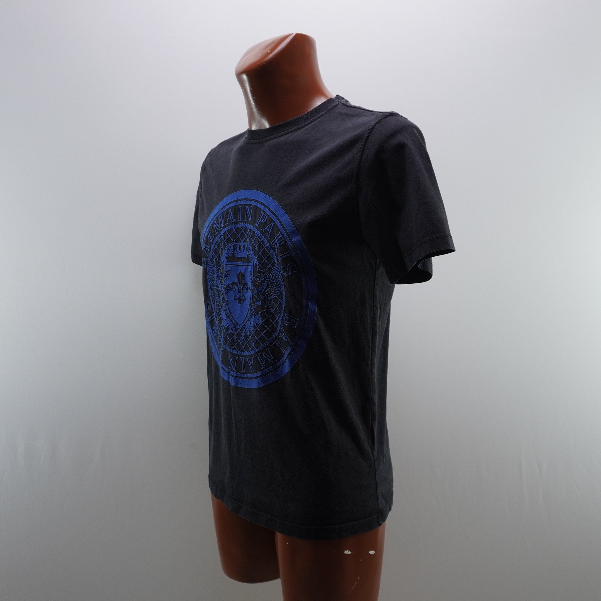 Camiseta de Manga Corta Balmain para Hombre Usada - Negra, M