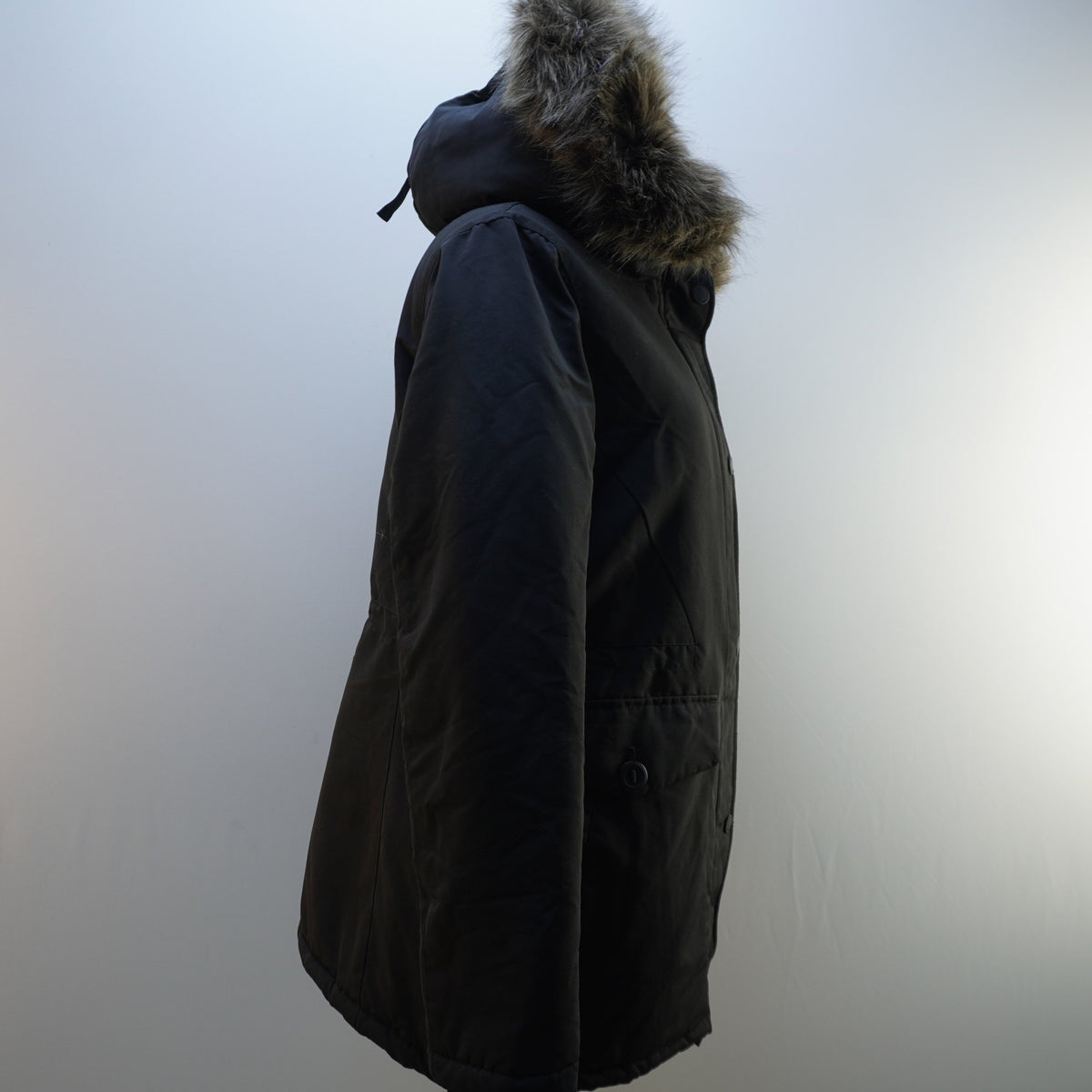 Parka Superdry para Mujer Usada - Negra, XL