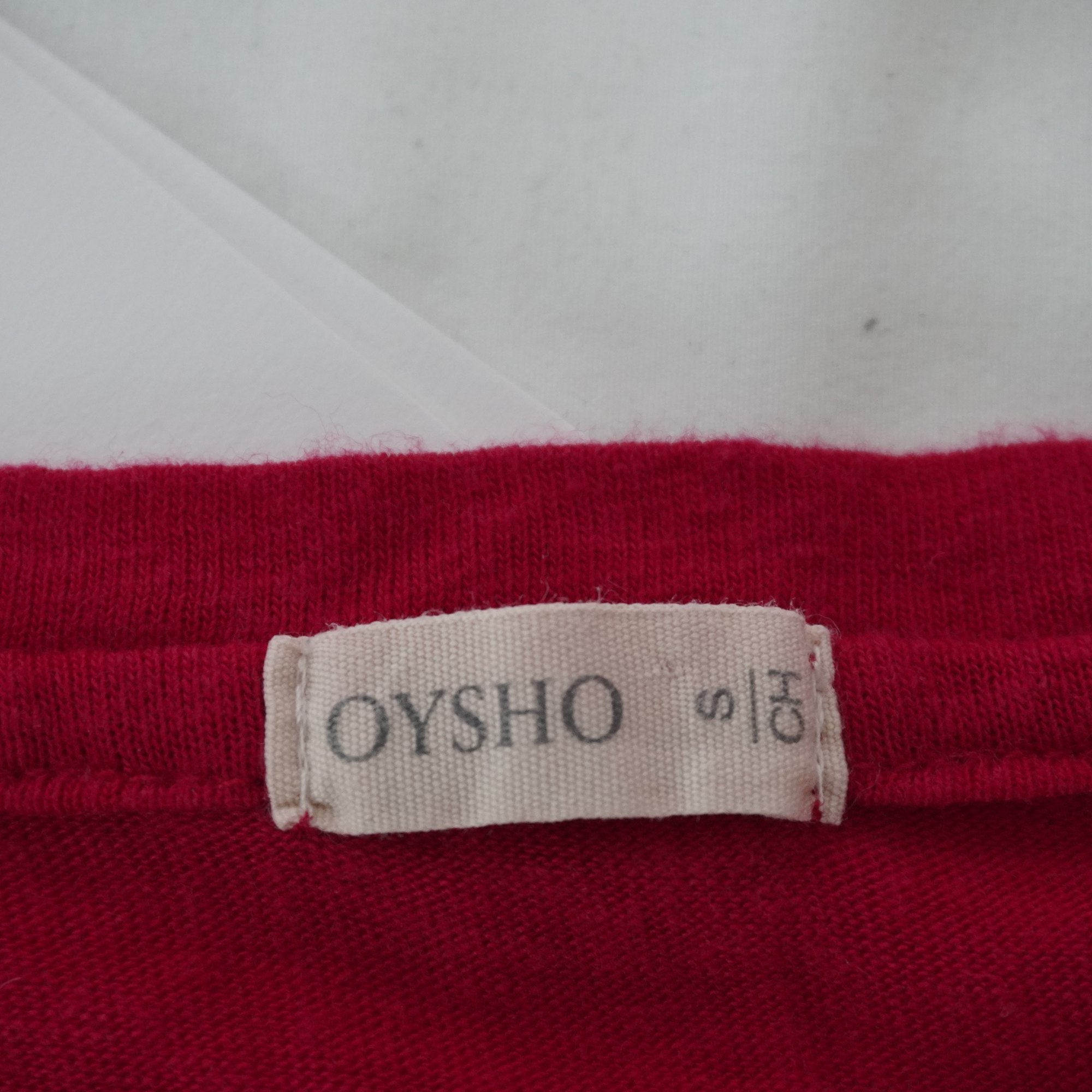 Camiseta de Manga Corta Oysho para Mujer Usada - Roja, M