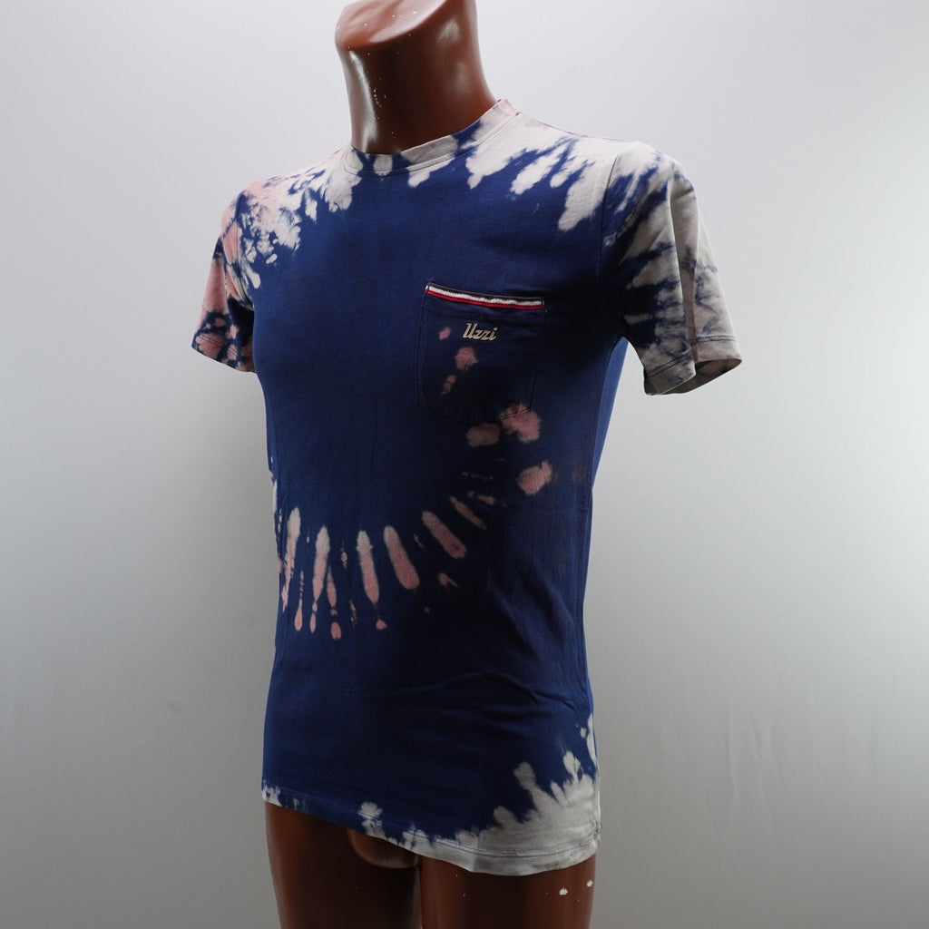Camiseta de Manga Corta Uzzi para Hombre Usada - Azul Marino, XS