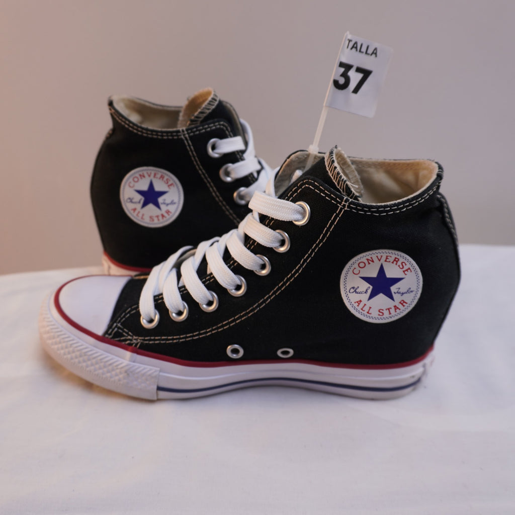 Zapatillas Converse para Mujer Usadas - Negro, Talla 37