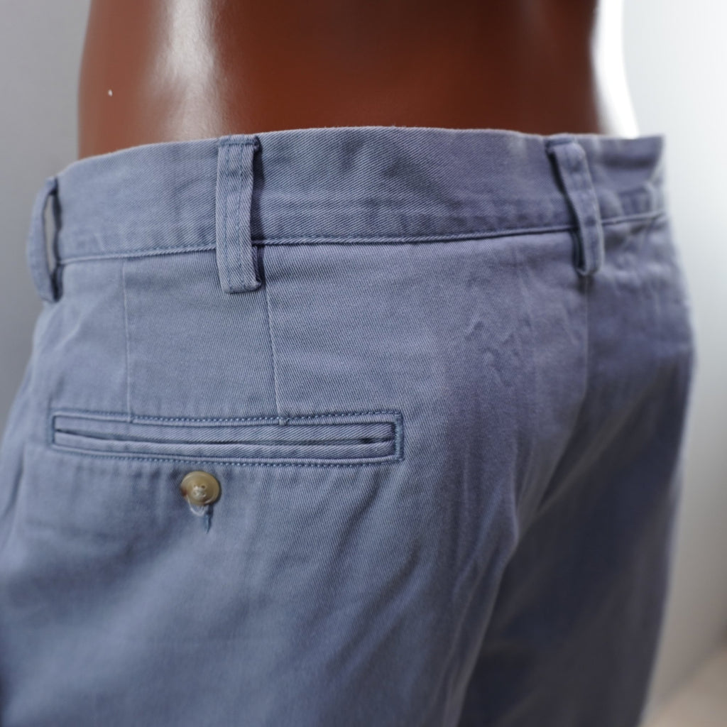 Pantalones Cortos Chinos Ralph Lauren para Hombre - Gris, XL, Usados en Muy Buen Estado