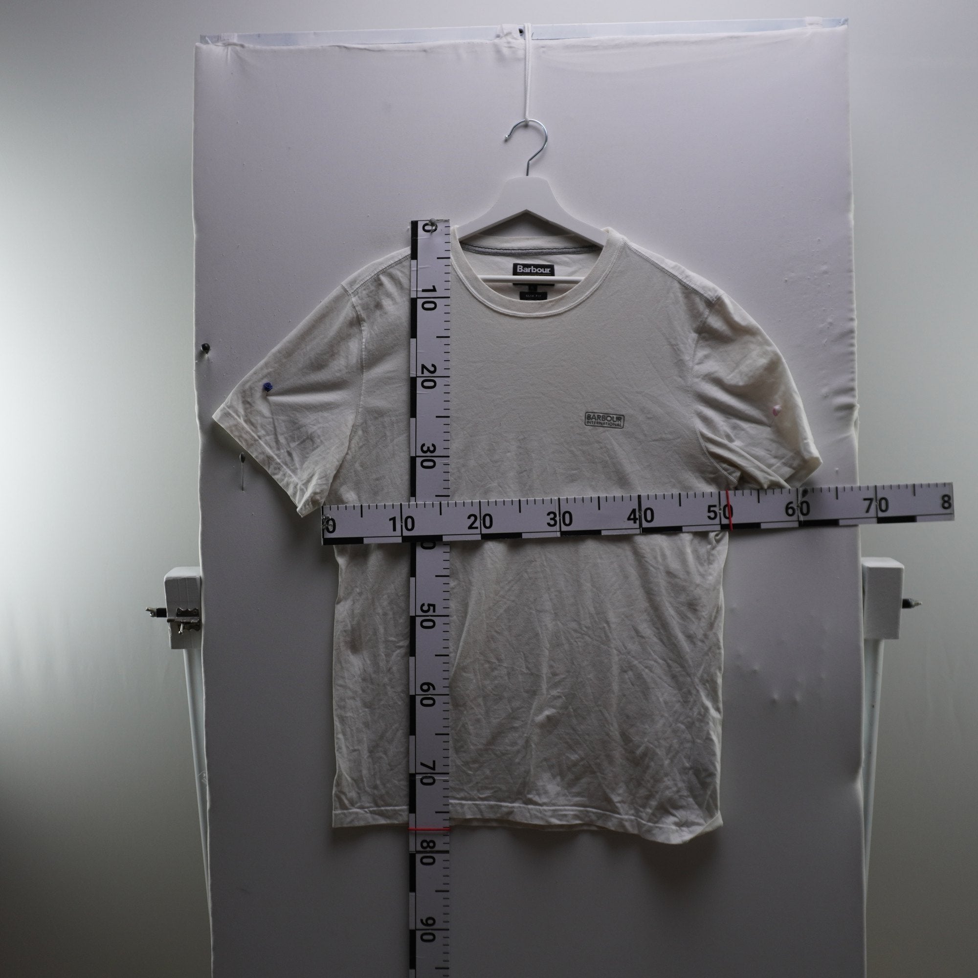 Camiseta Barbour para Hombre Usada - Blanca, XL