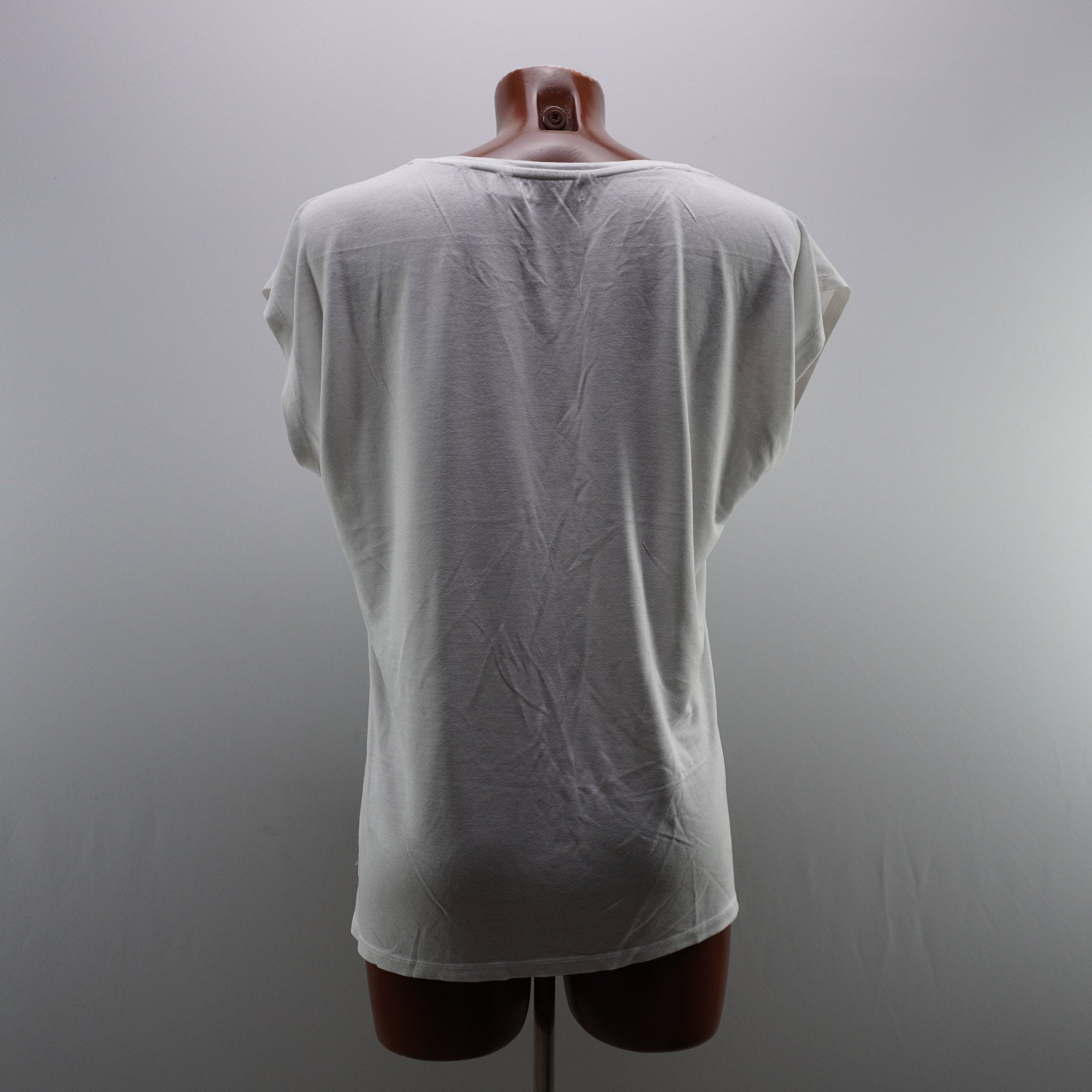 Camiseta Cortefiel para Mujer Usada - Blanco, L