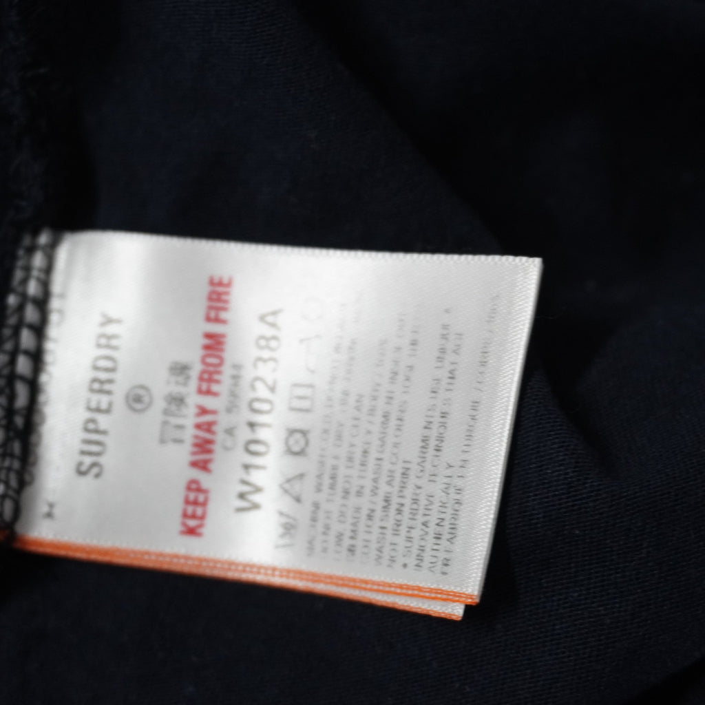 Camiseta de Manga Corta Superdry para Mujer - Azul Marino, S (Usada en Muy Buen Estado)
