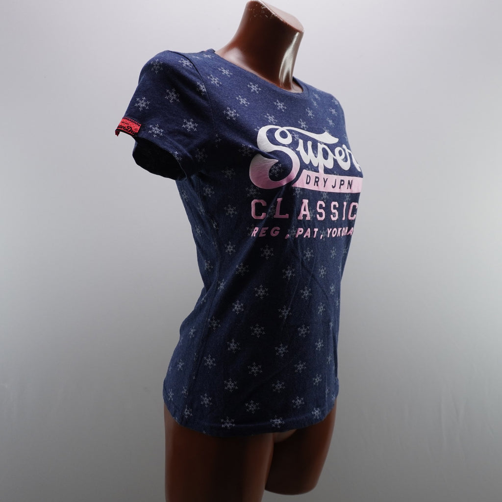 Camiseta Superdry para Mujer Usada - Azul, Mediano (M)