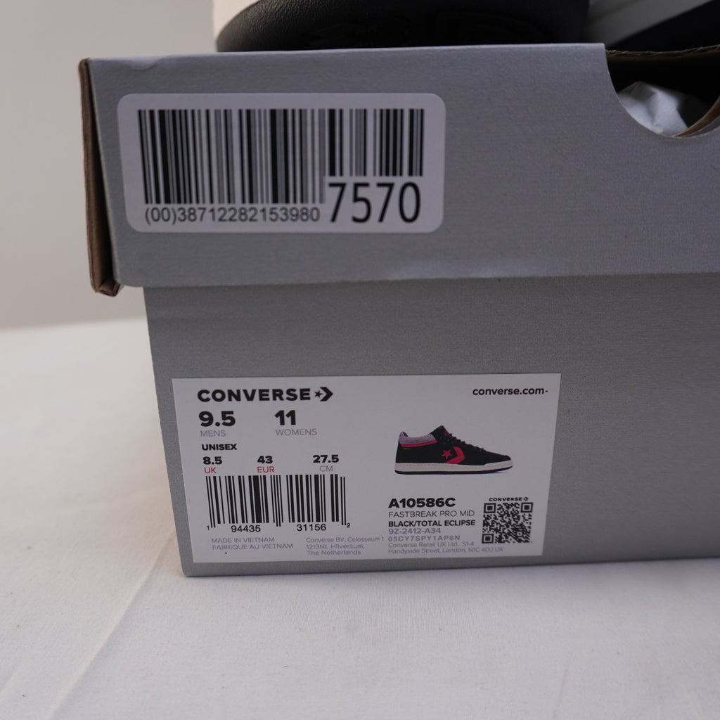 Zapatillas Converse para Hombre Usadas - Negro, Talla 43