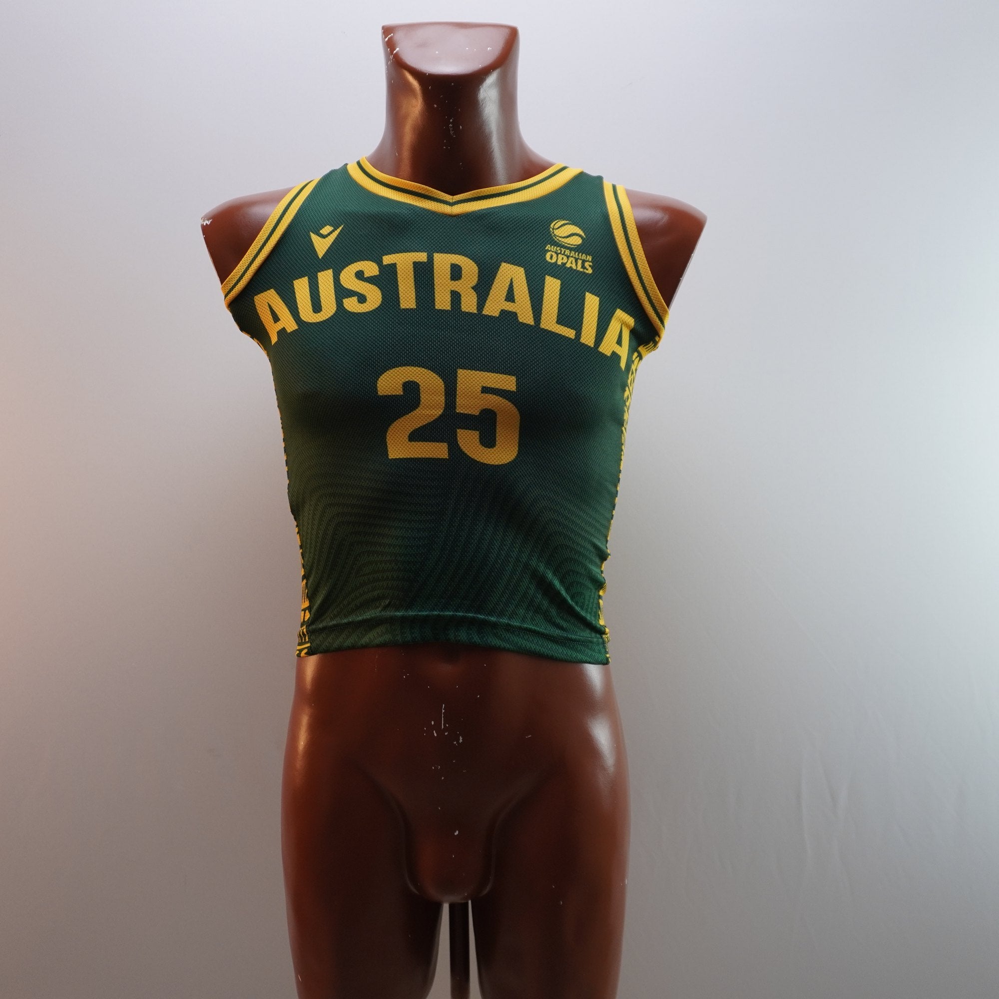 Camiseta de Manga Corta Eleven Australia para Hombre Usada - Verde, XXXS