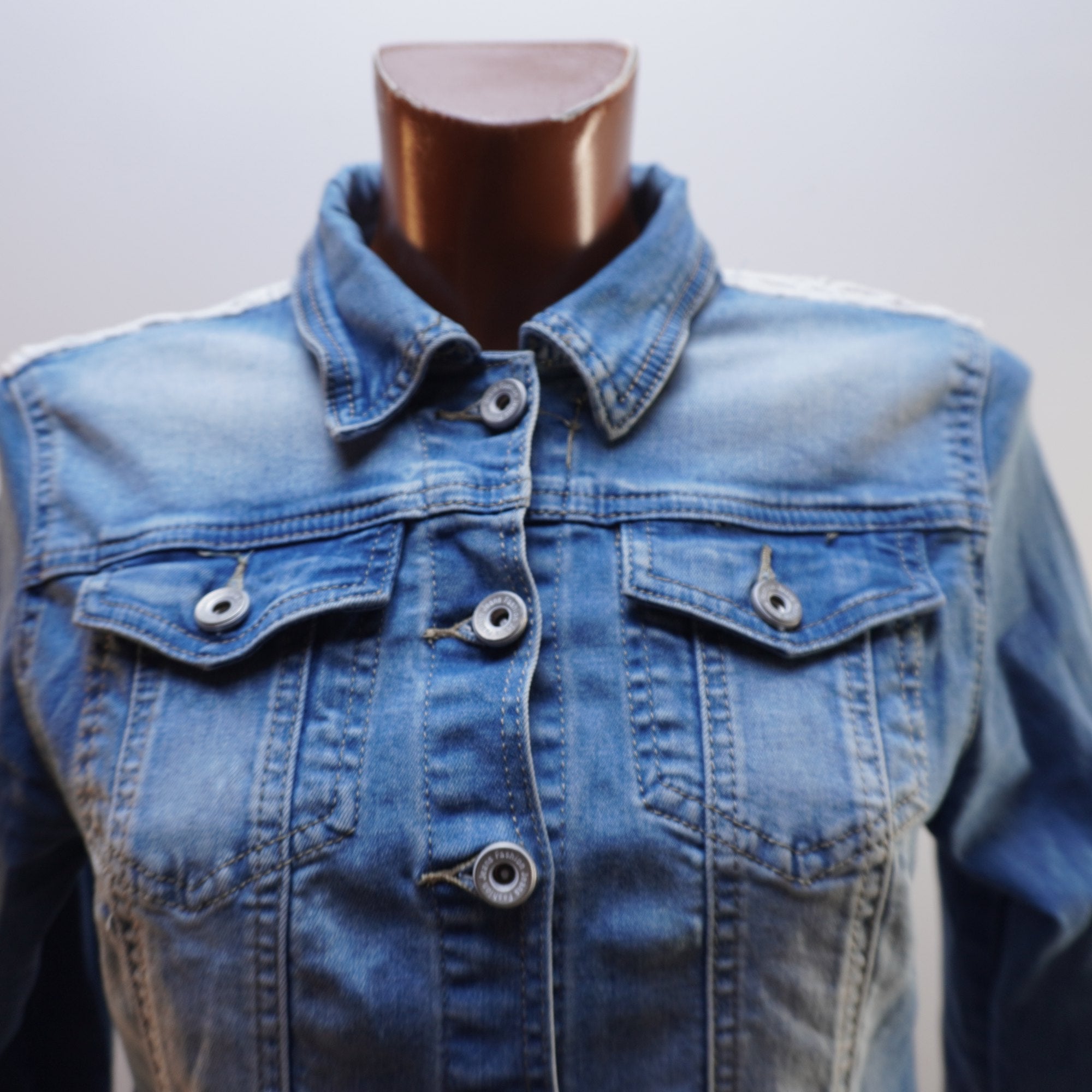 Cazadora Vaquera Italian Style para Mujer Usada - Azul, XL