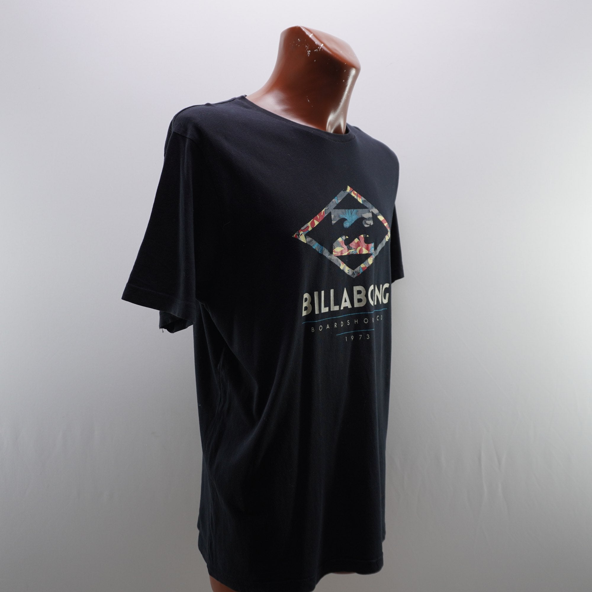 Camiseta de Manga Corta Billabong para Hombre Usada - Negra, XL