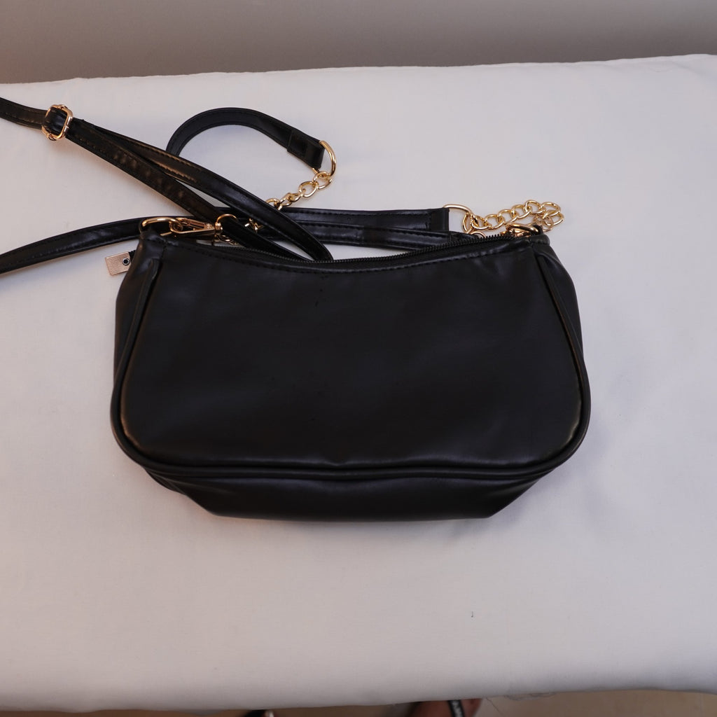 Bolso Baguette Negro para Mujer Usado - Muy Buen Estado