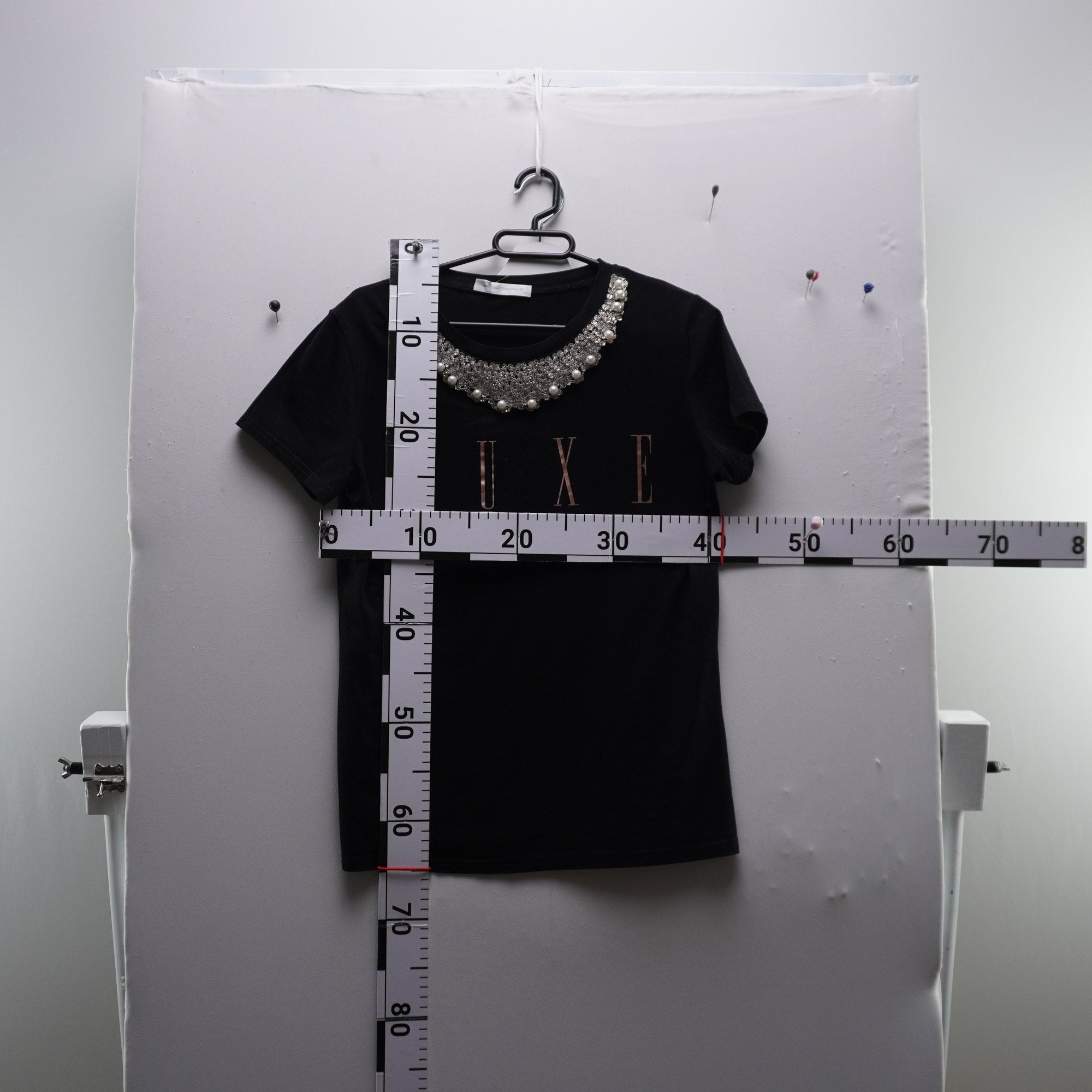 Camiseta de Manga Corta Jean Lozis para Mujer Usada - Negra, M