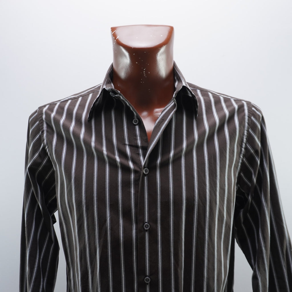 Camisa de Vestir Springfield para Hombre Usada - Marrón, Mediana (M)