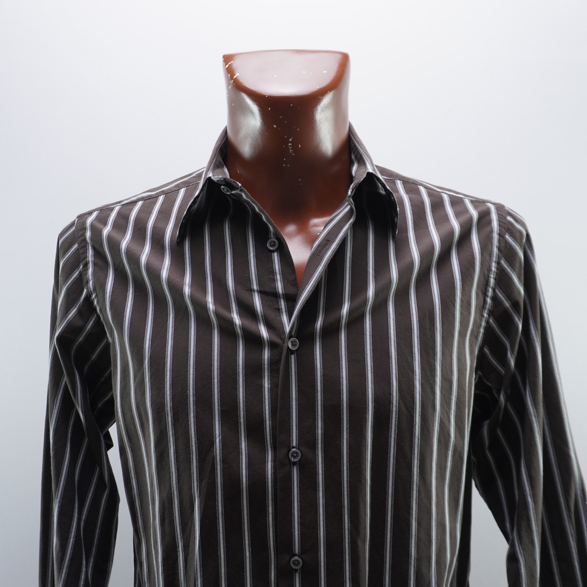 Camisa de Vestir Springfield para Hombre Usada - Marrón, Mediana (M)